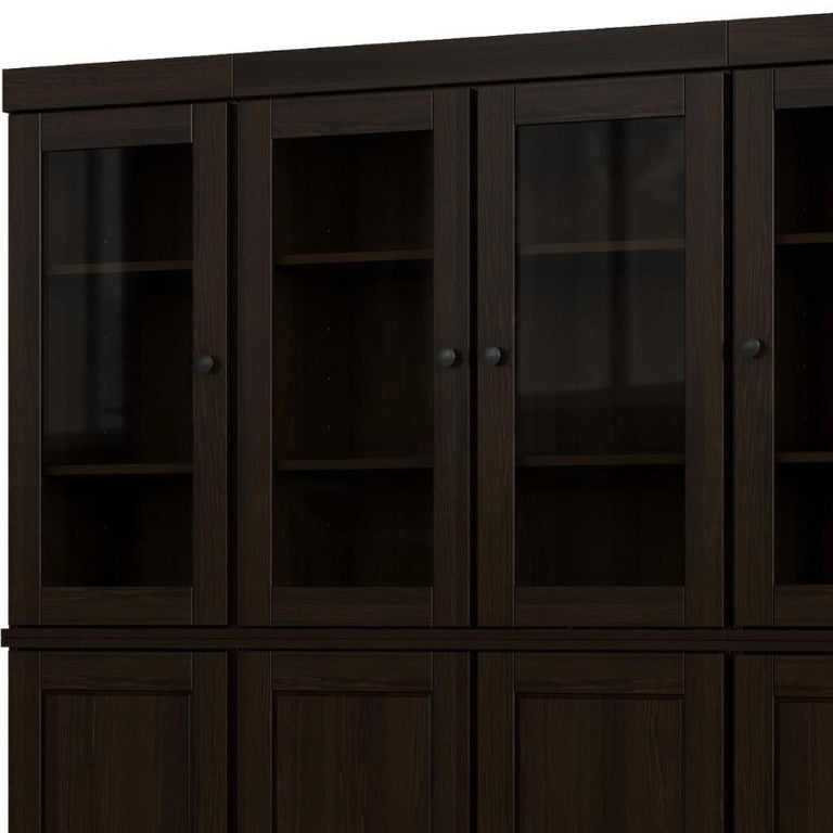 HomeRoots 72 Inch Solid Wood Pantry Cabinet Tall Espresso Finish Kitchen or Closet Storage 748885