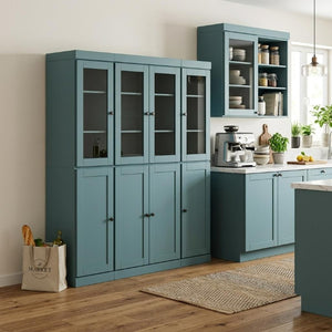 72 Inch Solid Wood Pantry Cabinet Tall Freestanding Kitchen or Hallway Storage Organizer Unit
