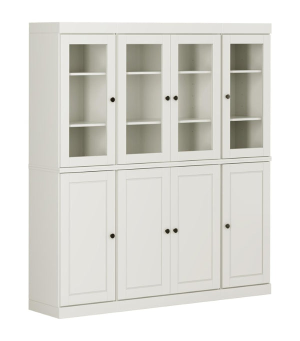 HomeRoots 72 Inch Solid Wood Freestanding Pantry Cabinet with Eight Spacious Two Drawer Sections 748912