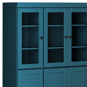 72 Inch Solid Wood Pantry Cabinet with Eight Drawers for Organized Kitchen Storage
