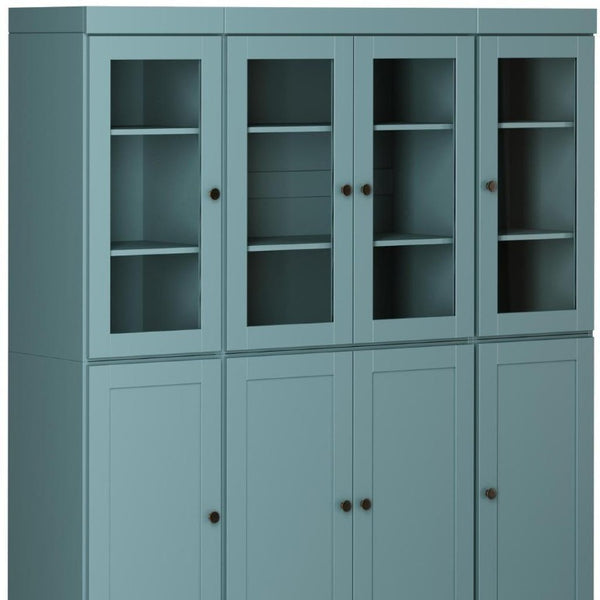 72 Inch Solid Wood Freestanding Pantry Cabinet with Eight Two Drawer Storage Sections