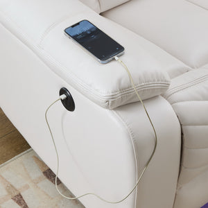 English Elm Manual M073 2-Piece Power Reclining Loveseat Set With Wireless Charger & Led Lights For Modern Living W1805S00128