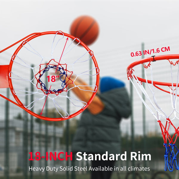 English Elm Double Fish 18 Inch Wall Mounted Mini Basketball Hoop Acrylic Backboard Indoor Play W3087P376139