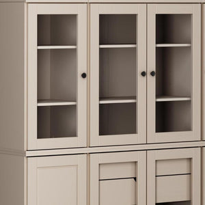 72 Inch Solid Wood Tall Pantry Cabinet with Two Drawers for Kitchen or Hallway