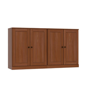 HomeRoots 64 Inch Solid Wood Buffet Sideboard with Two Cabinet Doors for Elegant Dining Rooms 749039