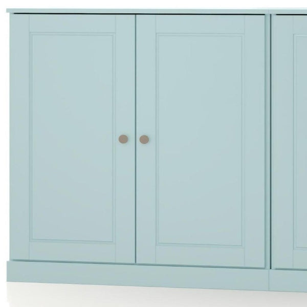 64 Inch Solid Wood Buffet Sideboard with Dual Cabinet Doors for Dining Room Storage