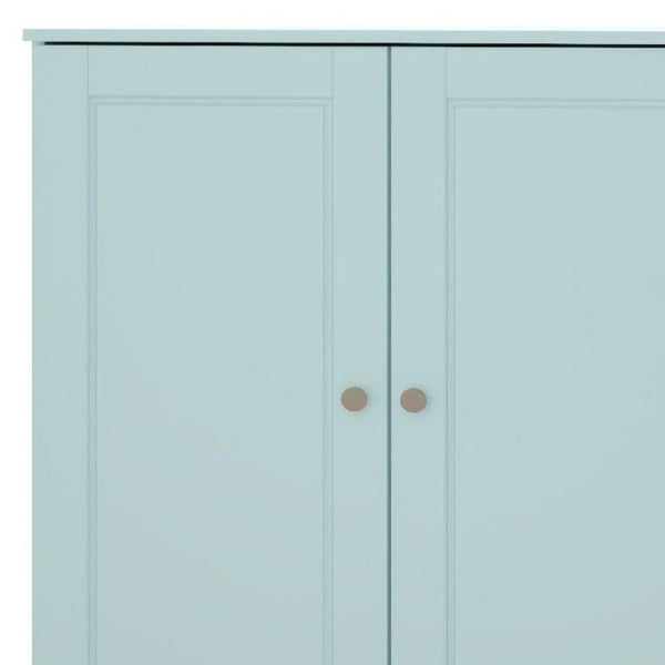 64 Inch Solid Wood Buffet Sideboard with Dual Cabinet Doors for Dining Room Storage