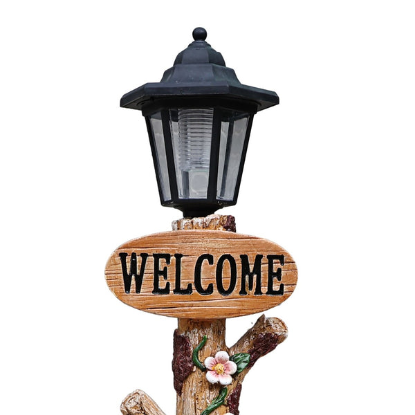 English Elm Schnauzer Solar Led Resin Planter Statue Outdoor Garden Accent for Patio Decor W5398P464236