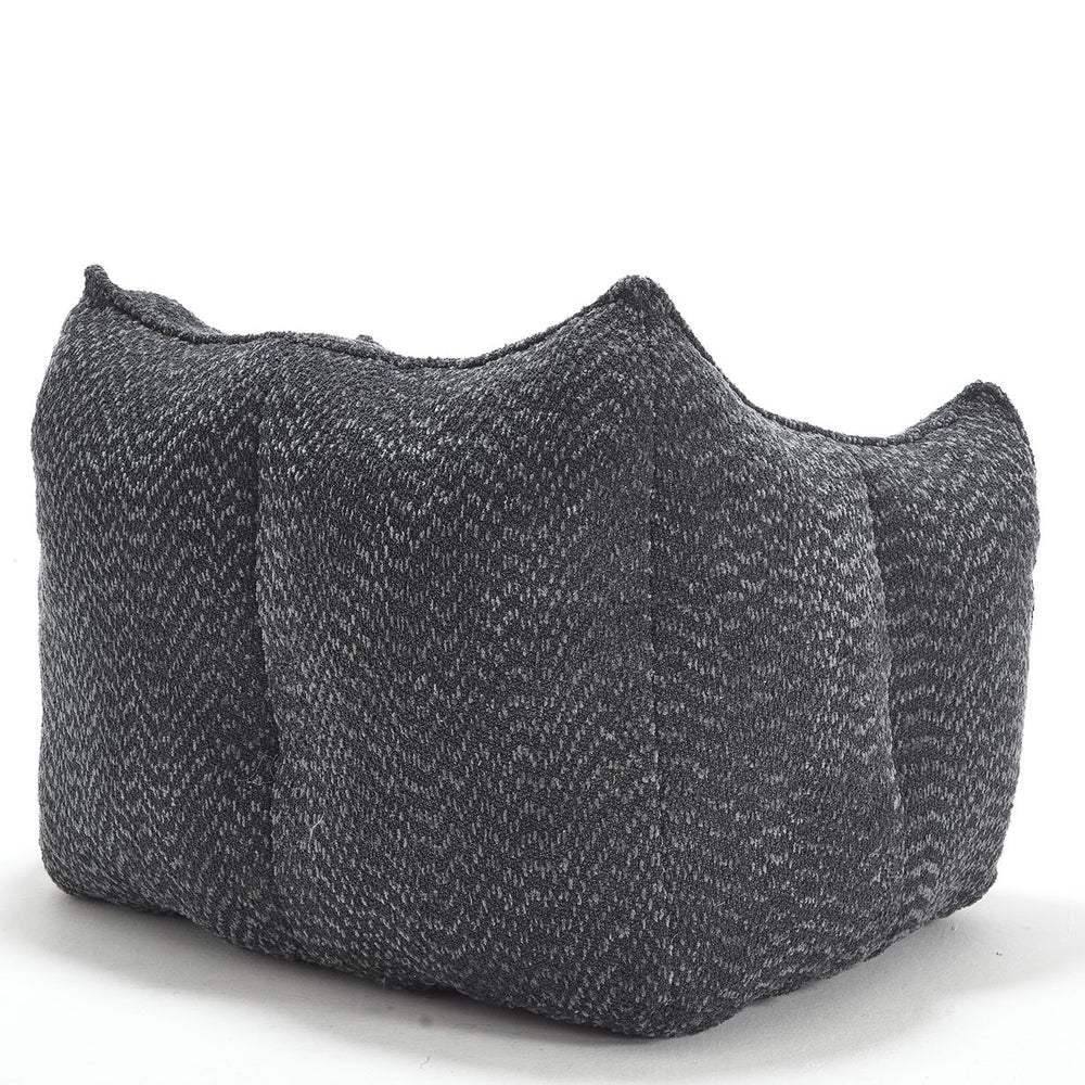 English Elm Sofa plush beanbag chair with superfiber cover and resilient foam filling for ultimate home comfort and relaxation Black W1996P252270