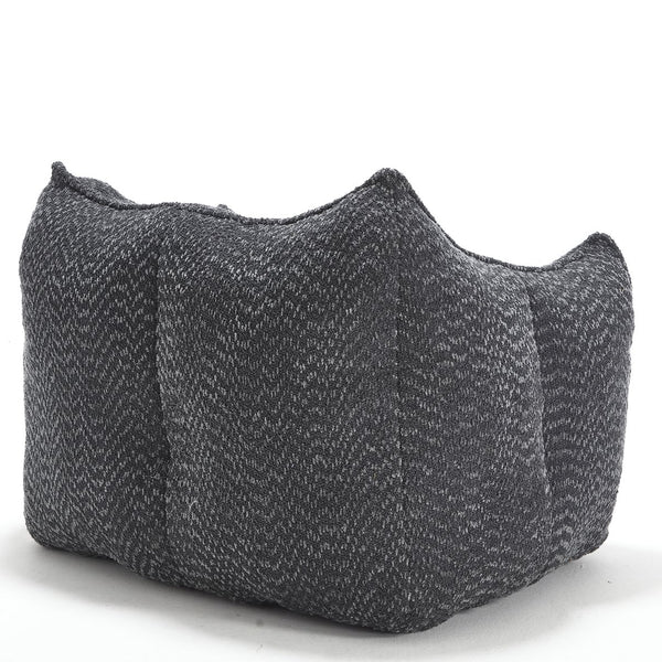 English Elm Sofa plush beanbag chair with superfiber cover and resilient foam filling for ultimate home comfort and relaxation Black W1996P252270