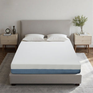 English Elm 10 Inch Queen Mattress Copper Infused Foam 7 Zone Support Breathable Certipur Certified White W5081P394360