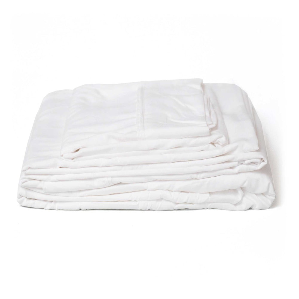 English Elm Thread™ Bamboo Rayon Sheet Set Silky Soft Moisture Wicking Hypoallergenic Bedding White B337P356790