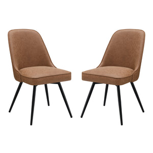 OSP Home Furnishings Penton Swivel Chair  - Set of 2 Sand