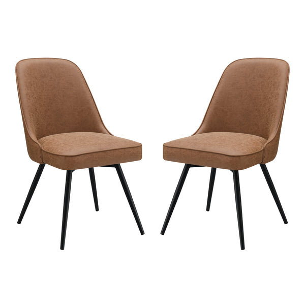 OSP Home Furnishings Penton Swivel Chair  - Set of 2 Sand