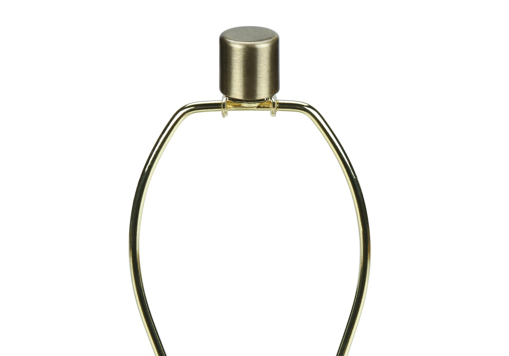 English Elm Lighting, 27"h ceramic table lamp with textured vase base, beige linen drum shade & gold finial Cream 17 L x 17 W x 19 H B2710P220140