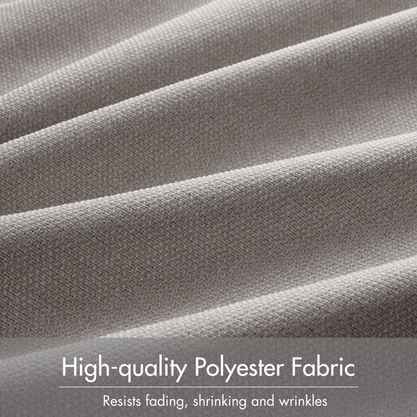 English Elm 2-pk 52x95 Total Blackout Curtain Panels Noise Reducing Embossed Bedroom Set Grey B035P496619