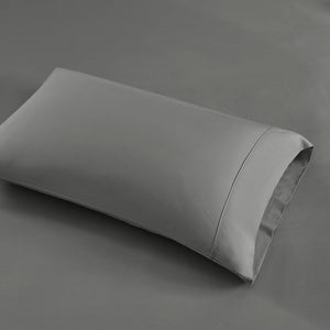 English Elm 4-piece Cal King Sateen Sheet Set with Heiq Cooling Cotton Blend Deep Pocket Fit B035P437430