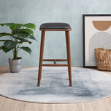 English Elm Ashcroft Furniture - Jason  Pu Leather Bar Stool