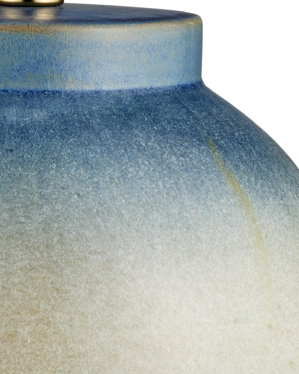 Currey & Company Dawning Table Lamp - Unique Ceramic Design With Sunrise-inspired Colors And Textured Crystals Green Ceramic 6000-1039-currey-company