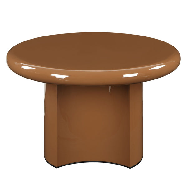 English Elm Ronald Square Low Profile End Table with High Gloss Lacquer Finish for Modern Living B2726P442580
