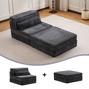 English Elm Compression Mahjong Sofa - Oversized Modular Sectional Bed With Memory Foam & Versatile Ottoman Set W3723S00045