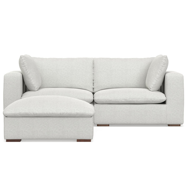 English Elm Jasmine 2-Piece Sofa & Ottoman Set - Modern Comfort, Durable Craftsmanship, Perfect For Living Rooms B136P199255