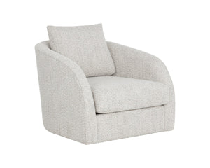 Sunpan WEXFORD Swivel Lounge Chair - Cozy Deco Opal Accent with 360° Motion for Modern Living Spaces 112797