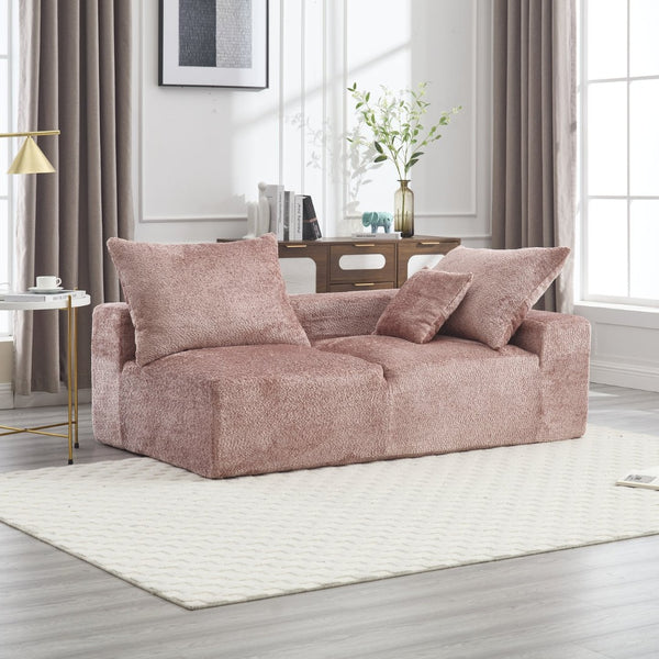 English Elm United Two-Person Sofa - Versatile Chenille Upholstery For Lounging, Napping & Flexible Layout W1568P222617-GIGA