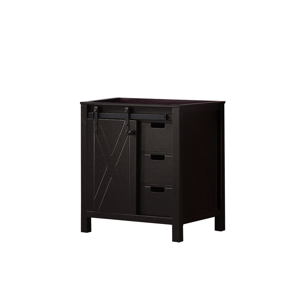 English Elm Brown Bath Vanity - 30 In. W X 22 In. D, Elegant Solid Wood Design With Soft-Close Drawers & Storage B2731P260005