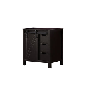 English Elm Brown Bath Vanity - 30 In. W X 22 In. D, Elegant Solid Wood Design With Soft-Close Drawers & Storage B2731P260005