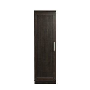 English Elm Corner Storage Cabinet Brown Finish - Tall 71" Corner Organizer with 3 Adjustable Shelves, Multi-Use B356P402605