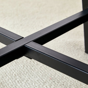 English Elm Table Modern Minimalist 42" Round Dining Set With 4 Ergonomic Pu Leather Chairs In Gray & White W1151S03394-GIGA