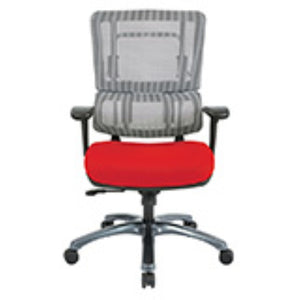 OSP Home Furnishings Vertical Mesh Back Ergonomic Office Chair with Lumbar Support and Titanium Caster Base 99667T-9