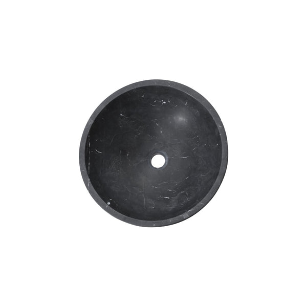 English Elm Luxury Solid Natural Marble Vessel Sink Round Matte Stone Basin Above Counter Vanity W1696P408023
