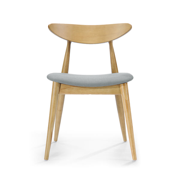 English Elm Christopher Knight Home® - Set Of 2 Retro-Inspired Rubberwood Chairs With Ergonomic Support & Plush Cushions For Comfort N759P307037B