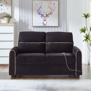 English Elm Swivel Barrel Accent Chair Chenille Tufted Round Club Seat for Living Room Lounge Black N719S002330B