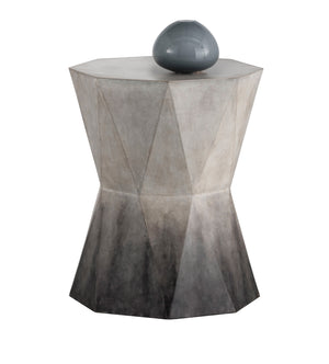 Sunpan Prism Concrete End Table - Stylish Geometric Design with Hand-Sprayed Ombre Finish for Modern Spaces