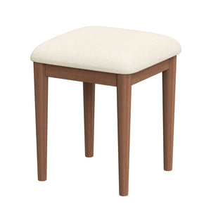 English Elm 39" Retro Bohemian Vanity Desk with Flip-Top Mirror & LED Lights, Rattan Drawers, 3-Drawer Storage, Walnut Finish N733P361800D