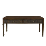 Martha Stewart Kenna Traditional Fluted 2-drawer Coffee Table MT120-1192 Brown