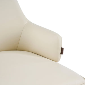 English Elm Indoor Two-tone Fabric Armchair Set Curved Back Ergonomic Dining Accent Seating Beige,Brown N779P370716L