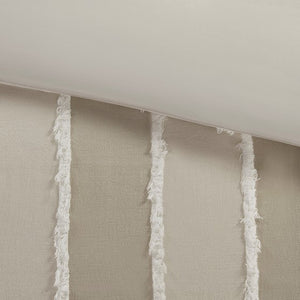 English Elm Full/Queen Boho Striped Cotton Duvet Cover Set with Clip Jacquard Trim, OEKO-TEX, Machine Washable B035P217803