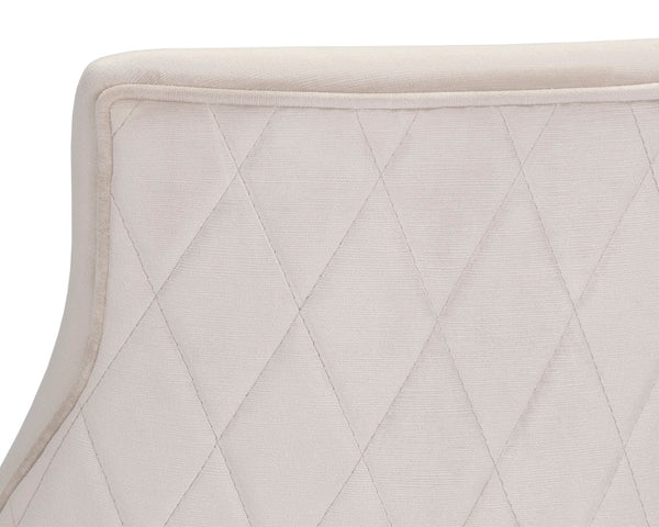 Sunpan Florence Counter Stool - Elegant Rustic Bronze Frame with Moisture Repellant Performance Fabric Piccolo Prosecco