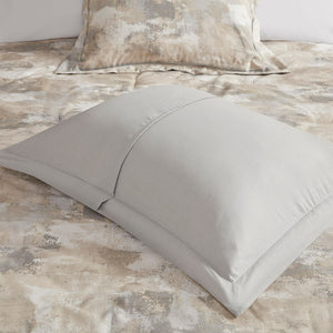 JLA Home Madison Park - 7 Beacon Madison Park Comforter Set — Textured Cotton-Blend Ottoman Weave, Abstract Neutrals, OEKO-TEX Certified 92 L x 104 W x 1.5H MP10-7383