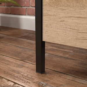 English Elm Lateral File Cabinet With Brown Oak Finish, Full-Extension Drawers For Stylish Home Office Storage B356P367877