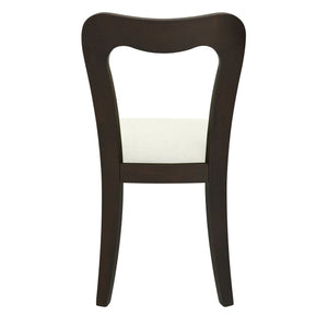 English Elm Christopher Knight Home® - Dining Chair Modern Set of 2 with Rounded Back and Upholstered Seat on Durable Rubberwood Frame Beige,Dark Brown N771P254007O