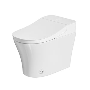 English Elm Smart Toilet Bidet One Piece Elongated Auto Seat Heated Wash Hands Free Design W3402P402915