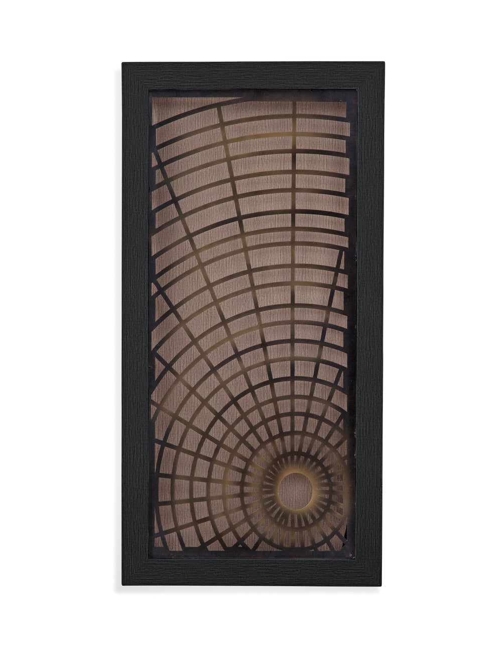 Basset Mirror Charlotte's Web Wall Art - Unique Iron Bronze Spiderweb Shadow Box Framed Art For Home Decor  Canvas,Pine Wood 7500-713