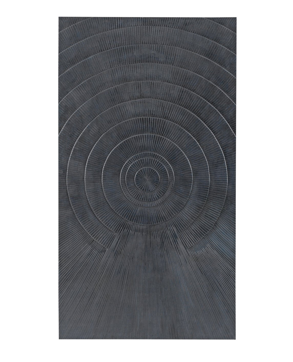 Basset Mirror Nessus Contemporary Carved Wood Wall Art Panel - Striking Black Design For Modern Home Decor Black Asian Hardwood 7500-806