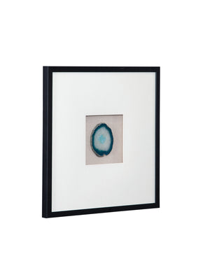 Basset Mirror Crystal Shadowbox Geode Art Piece - Elegant Purple Toned Design In Rich Black Frame For Luxury Decor Black Resin 7500-811