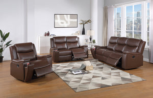 English Elm Recliner Plush 3-Seat Manual Sofa with Hidden Cup Holders, Headrest Support for Ultimate Comfort and Style Camel 81 L x 31 W x 26 H B089P240490